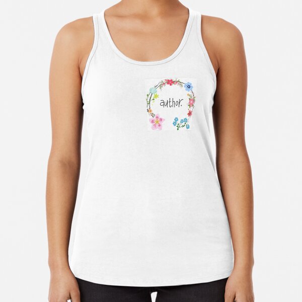 Author. Racerback Tank Top