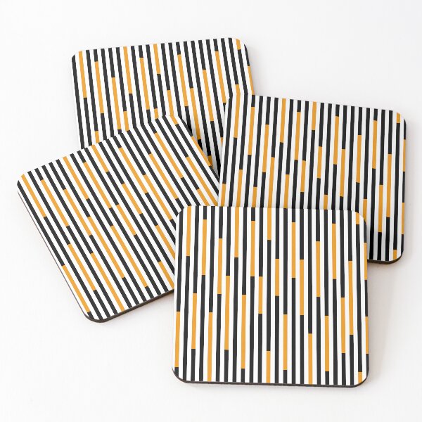 Item preview, Orange Light, Black, White and Orange Stripes Lines Pattern, Abstract designed and sold by Moyanana.