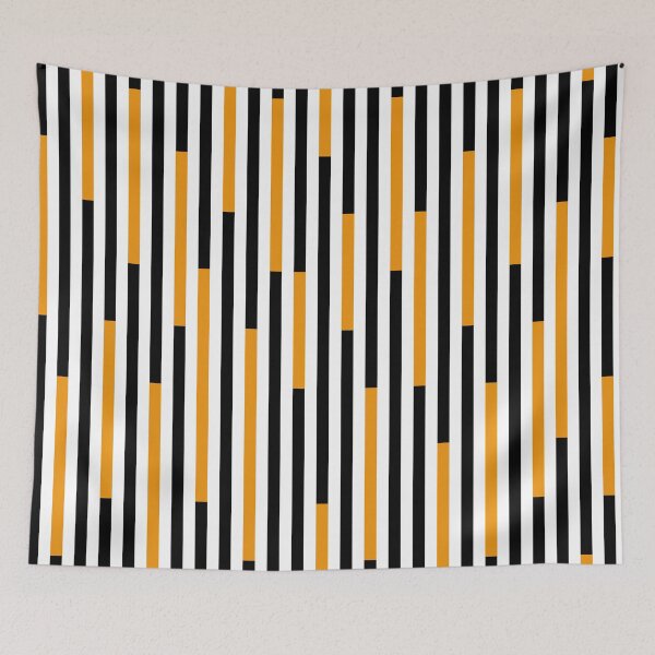 Item preview, Orange Light, Black, White and Orange Stripes Lines Pattern, Abstract designed and sold by Moyanana.