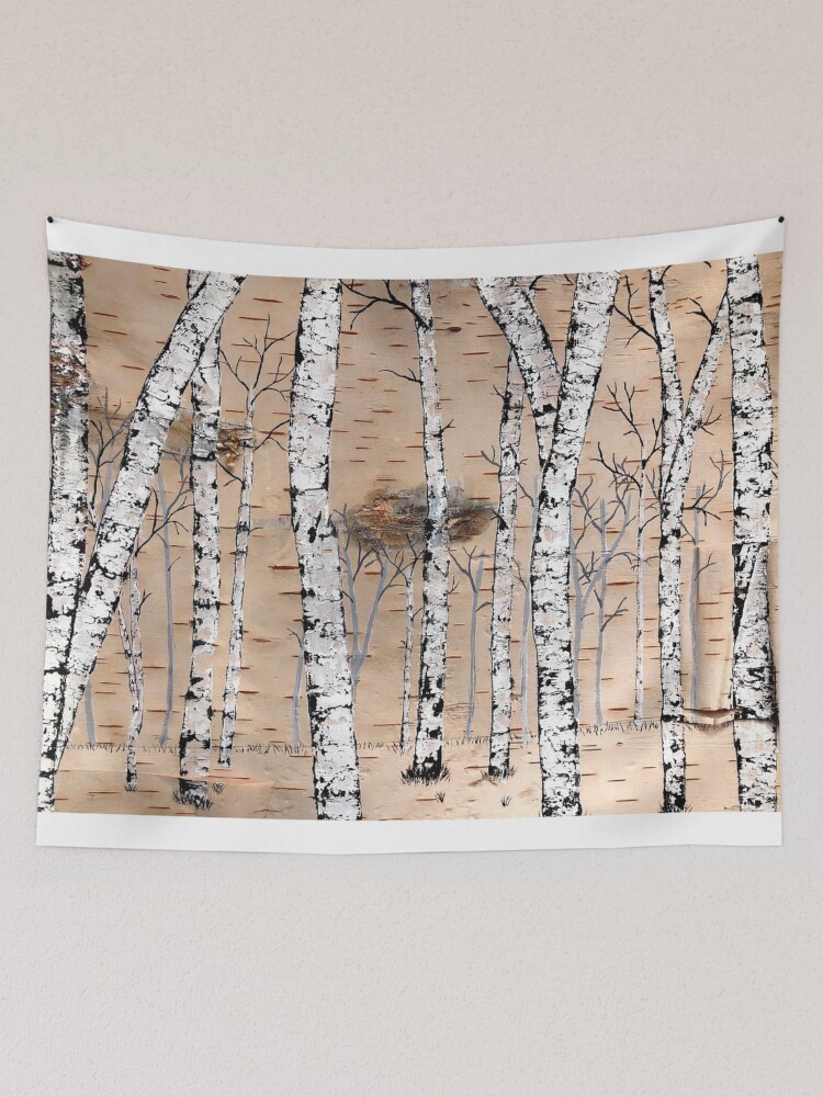 Birch best sale tree tapestry