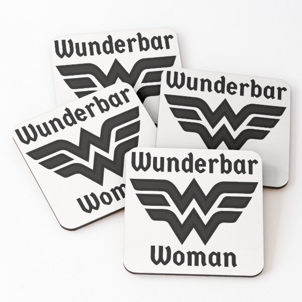 Item preview, Wunderbar Woman Superhero Frau German Deutsch designed and sold by Time4German.