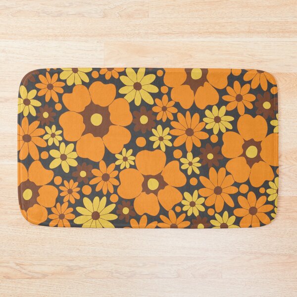 Item preview, 70s Fall Floral Pattern (Dark Version) designed and sold by eltonjuan.