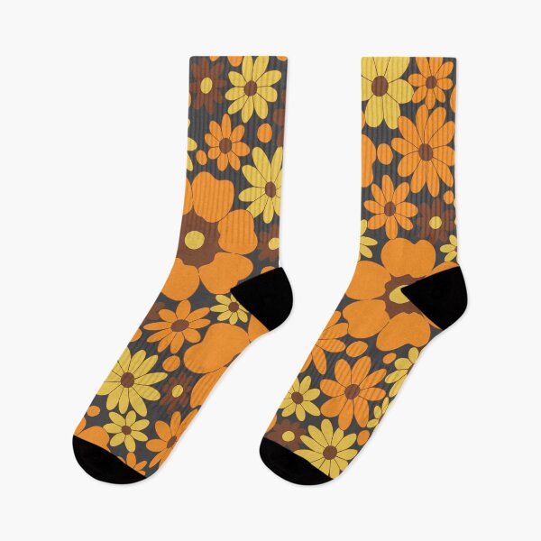 Item preview, 70s Fall Floral Pattern (Dark Version) designed and sold by eltonjuan.