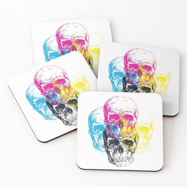 Item preview, CMYK Skulls designed and sold by kelsicus.