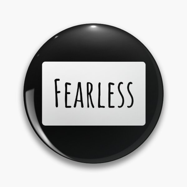 Item preview, Fearless Text Typography Landscape White Rectangle designed and sold by leomooncreates.