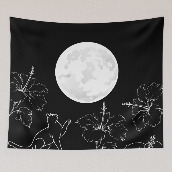 Item preview, Cat and Moon designed and sold by JazzPWall.