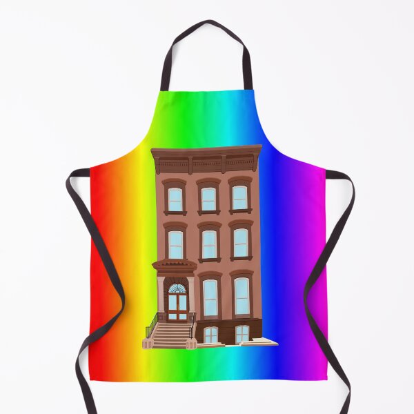 Item preview, Rainbow Pride Brownstone House  designed and sold by Deborah Camp.