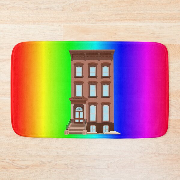 Item preview, Rainbow Pride Brownstone House  designed and sold by Deborah Camp.