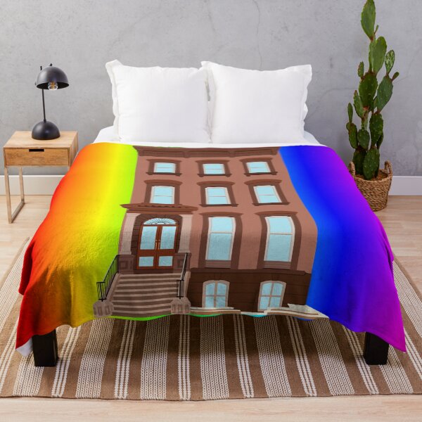 Item preview, Rainbow Pride Brownstone House  designed and sold by Deborah Camp.