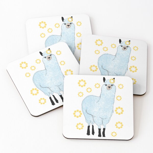 Item preview,  Minimalistic Alpaca With Flowers Decor (Minimalistic Llama With Flowers Design) designed and sold by MindCereal.
