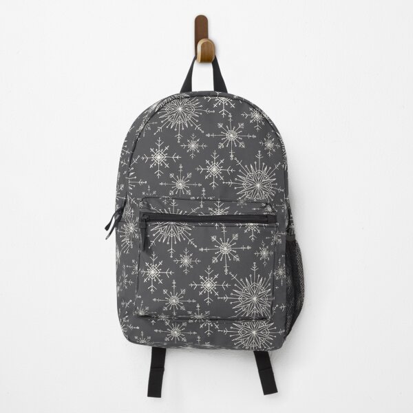 Item preview, Cream Snowflakes on Charcoal Grey designed and sold by FEM-creative.