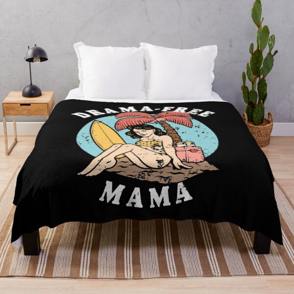 Item preview, Save The Drama For Your Mama – Vacation Mom Bathing Suit Surfboard designed and sold by The Green Corner.