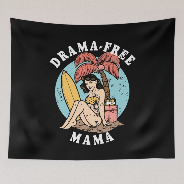 Item preview, Save The Drama For Your Mama – Vacation Mom Bathing Suit Surfboard designed and sold by The Green Corner.