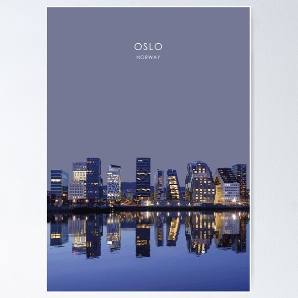 Item preview, Oslo, Norway Travel Artwork designed and sold by Alo.