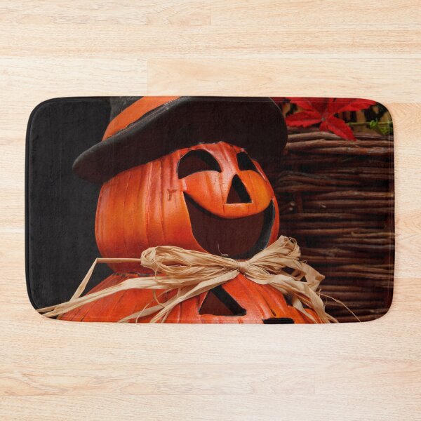 Item preview, pumpkins, autumn leaves, autumn, fall, nature, winter, cute, halloween, forest, leaves, red, yellow, orange, designed and sold by prteacool.