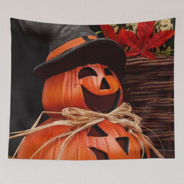Item preview, pumpkins, autumn leaves, autumn, fall, nature, winter, cute, halloween, forest, leaves, red, yellow, orange, designed and sold by prteacool.