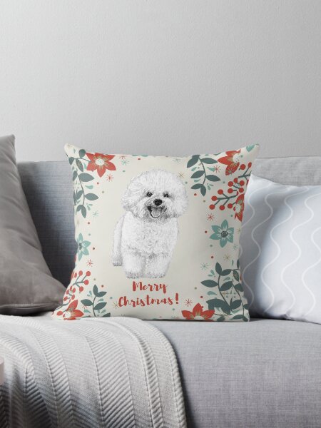 Item preview, Christmas Bichon Frise designed and sold by AnnaAndVibes.