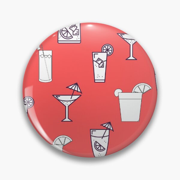 Item preview, Drinks (Pattern on Red) designed and sold by JazzPWall.