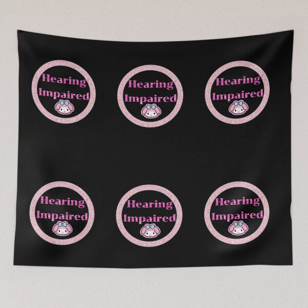 Item preview,  Hearing impaired  , hearing loss, hard of hearing girly pinky glitter  designed and sold by Morinas.