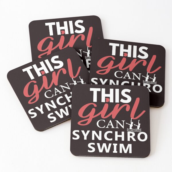 Item preview, This Girl Can Synchro Swim, Synchro Swim Quote, Funny Synchronized Swimming  designed and sold by Aerial Addicts.