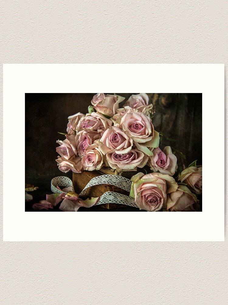 Alternate view of Roses and Lace Art Print