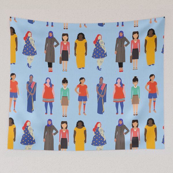 Item preview, Feminist Girl Power, and Diverse Women Print designed and sold by melbournegirl.
