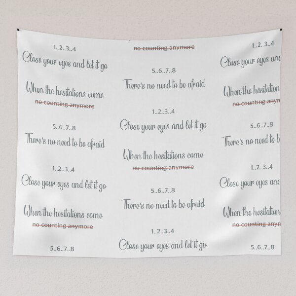 Item preview, When the hesitations come no counting anymore designed and sold by MBartistic.