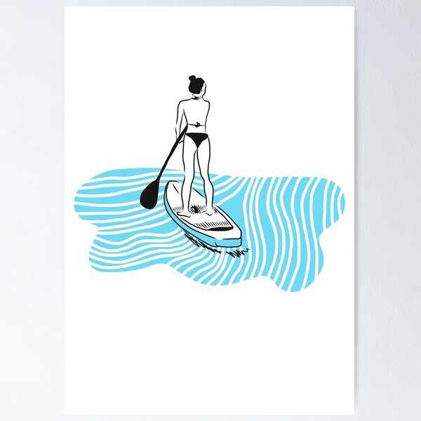 Item preview, Paddle surfing stand up paddle paddling  designed and sold by Tropical Blood.