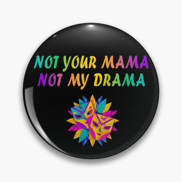 Item preview, Not Your Mama, Not My Drama – Thespian Theater Rainbow Carnival Mask designed and sold by The Green Corner.