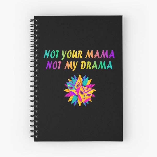 Item preview, Not Your Mama, Not My Drama – Thespian Theater Rainbow Carnival Mask designed and sold by The Green Corner.