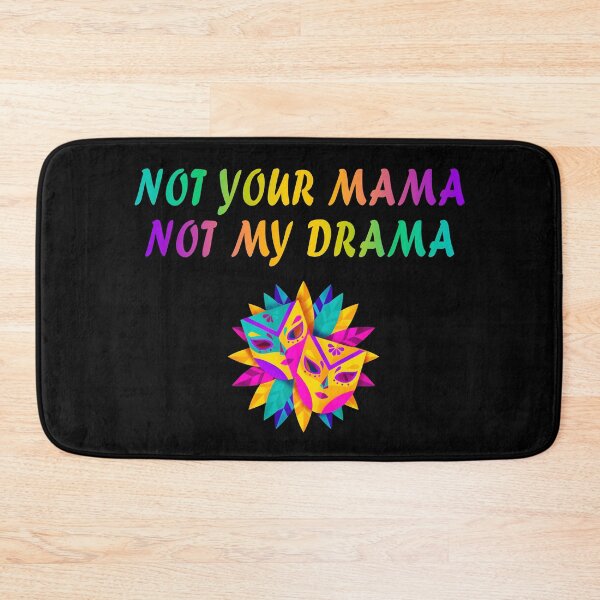 Item preview, Not Your Mama, Not My Drama – Thespian Theater Rainbow Carnival Mask designed and sold by The Green Corner.