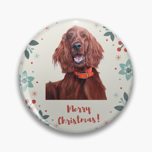 Item preview, Christmas Irish Setter designed and sold by AnnaAndVibes.