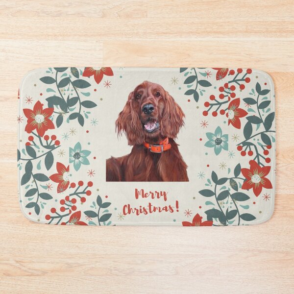 Item preview, Christmas Irish Setter designed and sold by AnnaAndVibes.