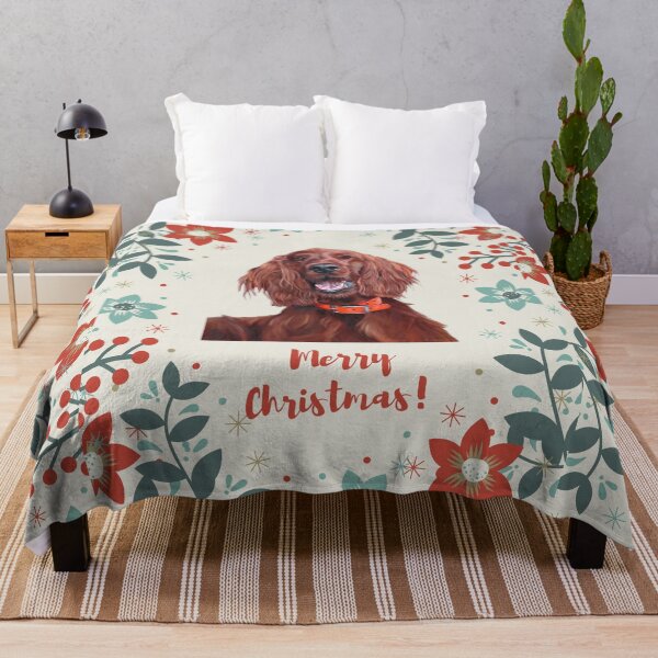Item preview, Christmas Irish Setter designed and sold by AnnaAndVibes.