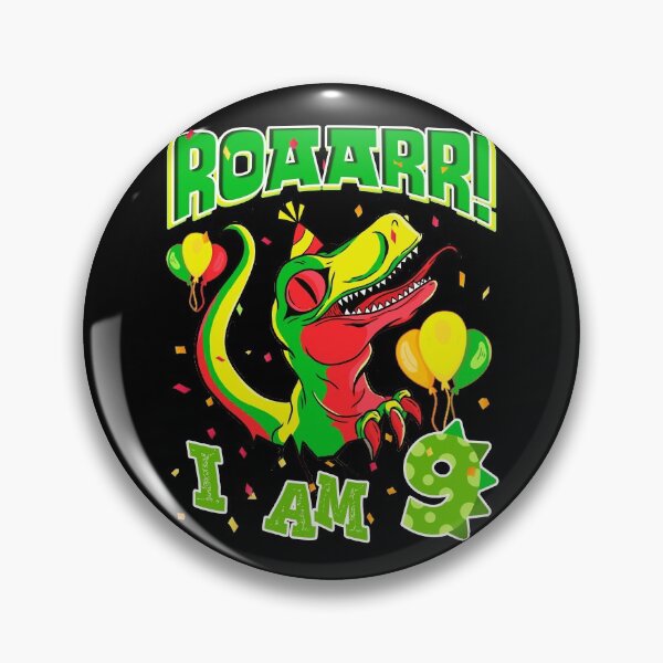 Item preview, 9th Birthday Dinosaur ROAARR 9 Years Boys Girls Dino designed and sold by Renergie.