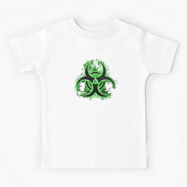 Biohazard Sign Quicksilver Toxic Waste Fallout Symbol Kids T Shirt By Piciareiss Redbubble - bio hazard t shirt roblox
