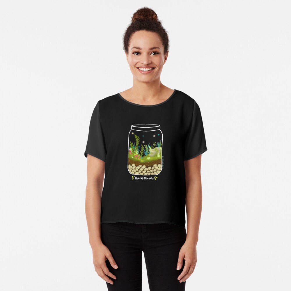 Green Dreams Chiffon Top