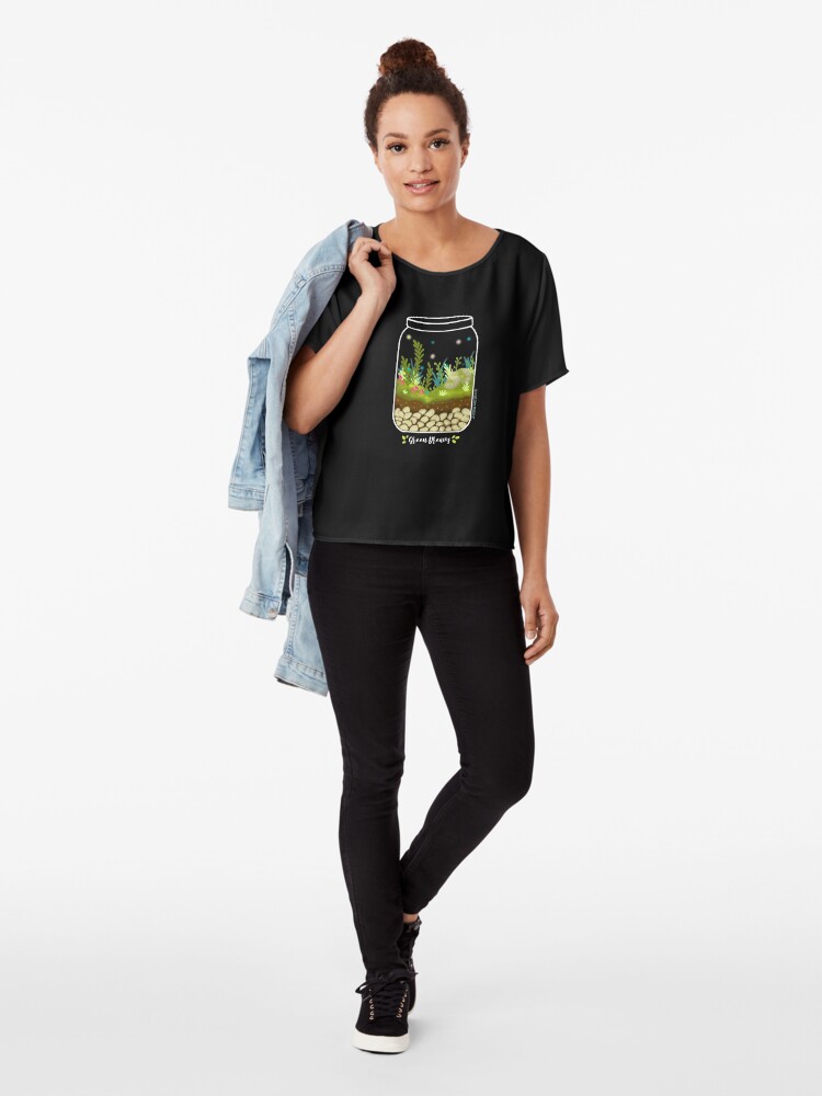 Alternate view of Green Dreams Chiffon Top