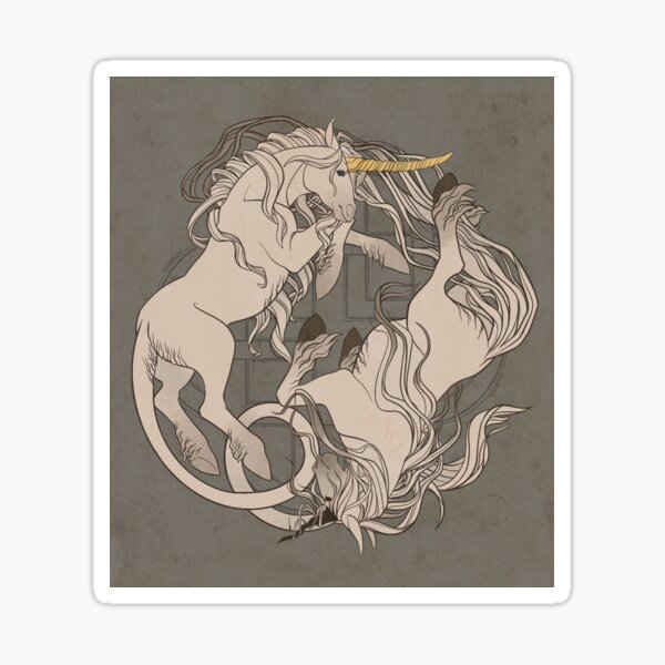 Unicorn and Water Horse Sticker