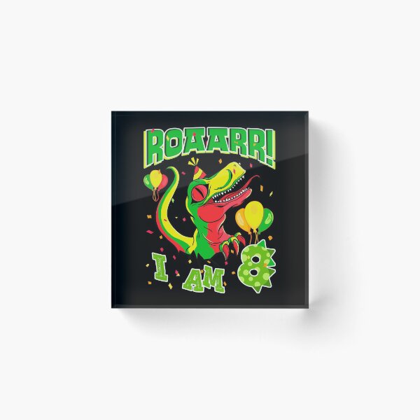 Item preview, 8th Birthday Dinosaur ROAARR 8 Years Boys Girls Dino designed and sold by Renergie.
