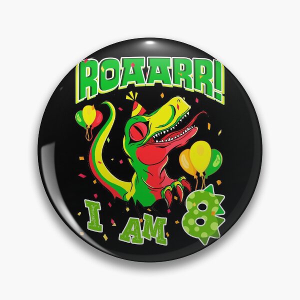 Item preview, 8th Birthday Dinosaur ROAARR 8 Years Boys Girls Dino designed and sold by Renergie.