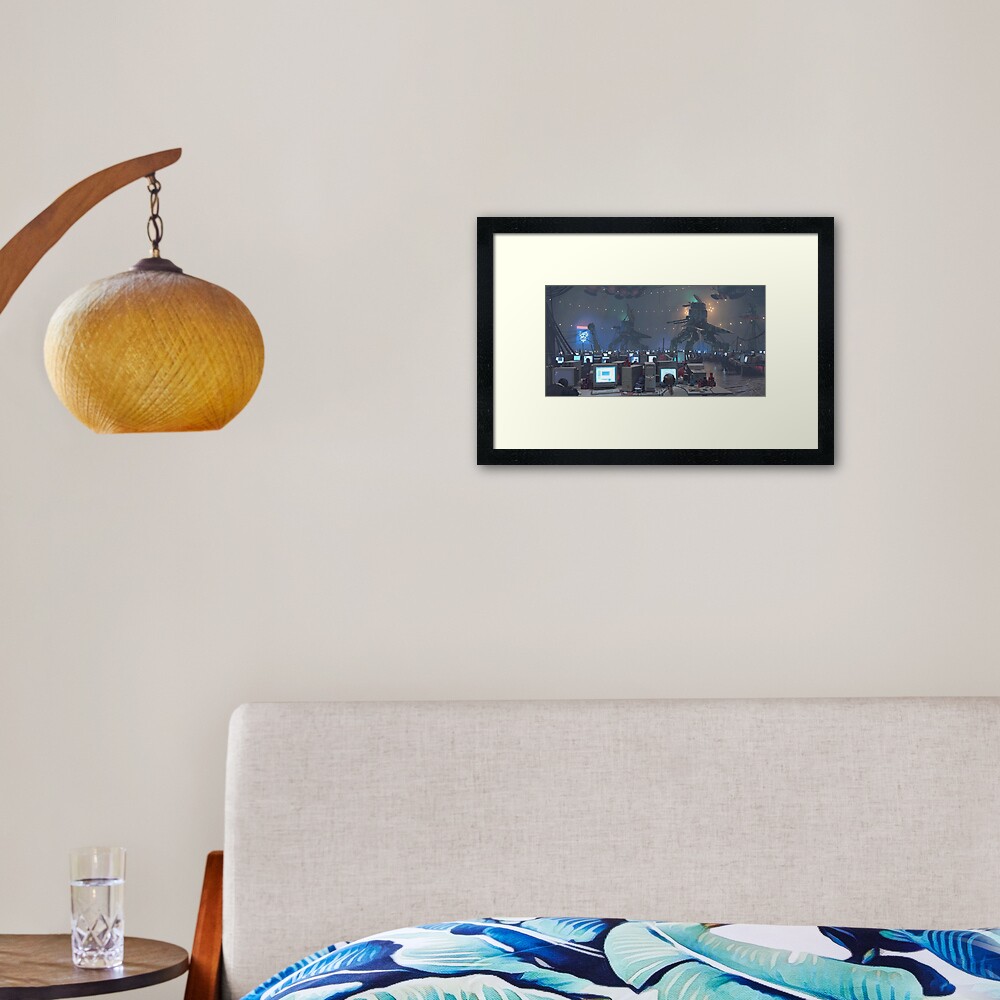 Item preview, Framed Art Print designed and sold by simonstalenhag.