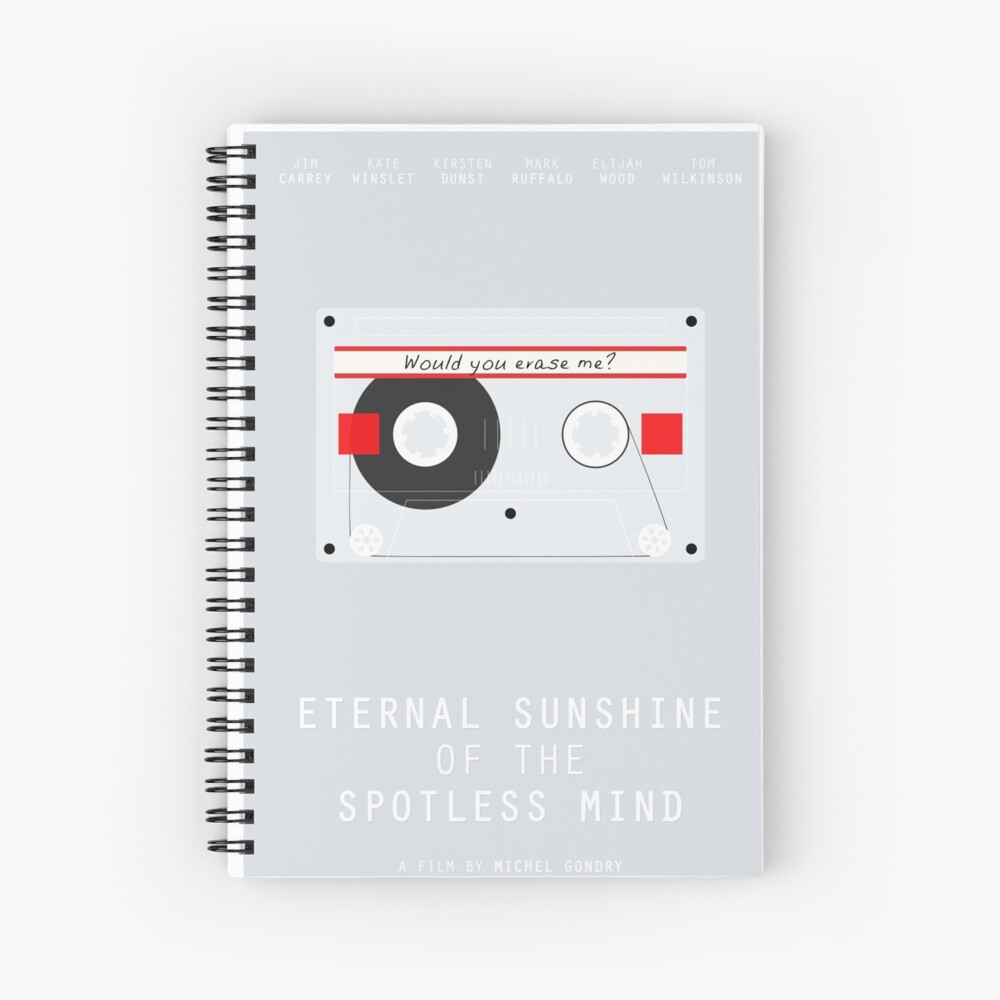 Eternal Sunshine Of The Spotless Mind Film Poster Spiral Notebook