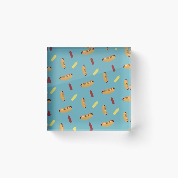Item preview, Tumbling Hot Dog Pattern designed and sold by DesignsthatSlap.