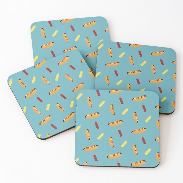 Item preview, Tumbling Hot Dog Pattern designed and sold by DesignsthatSlap.
