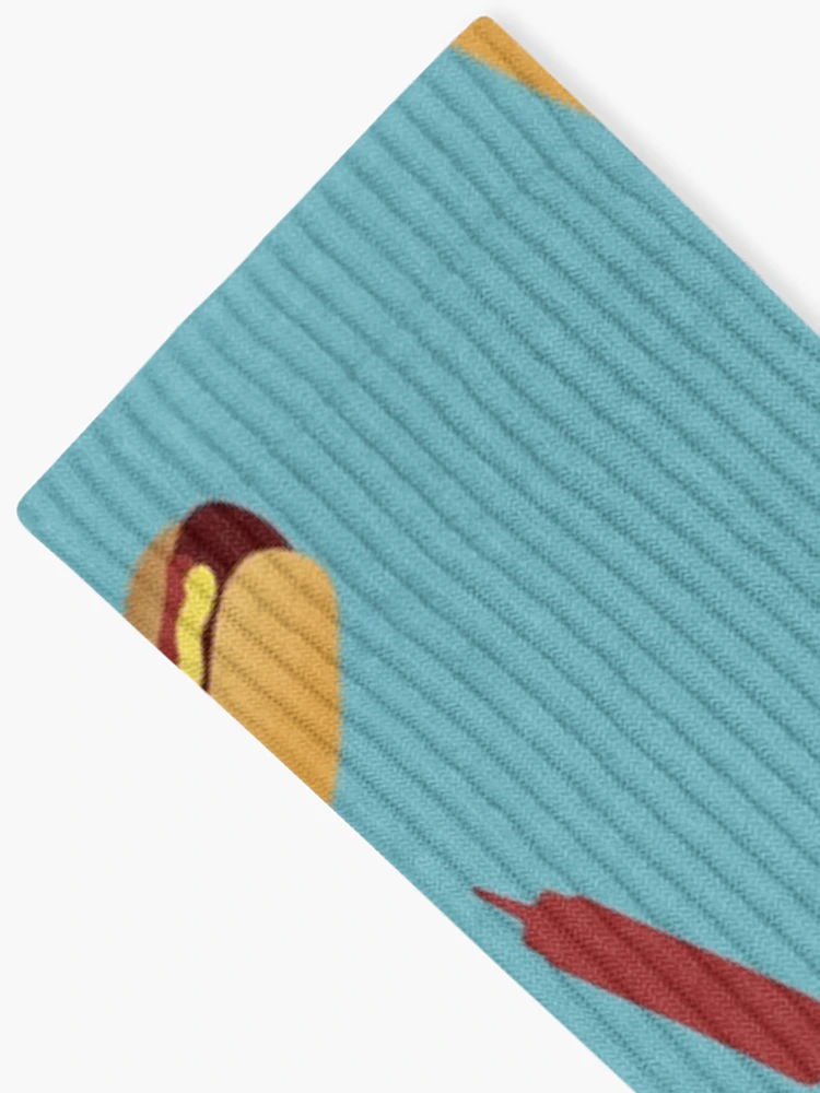 Thumbnail 2 of 5, Socks, Tumbling Hot Dog Pattern designed and sold by DesignsthatSlap.