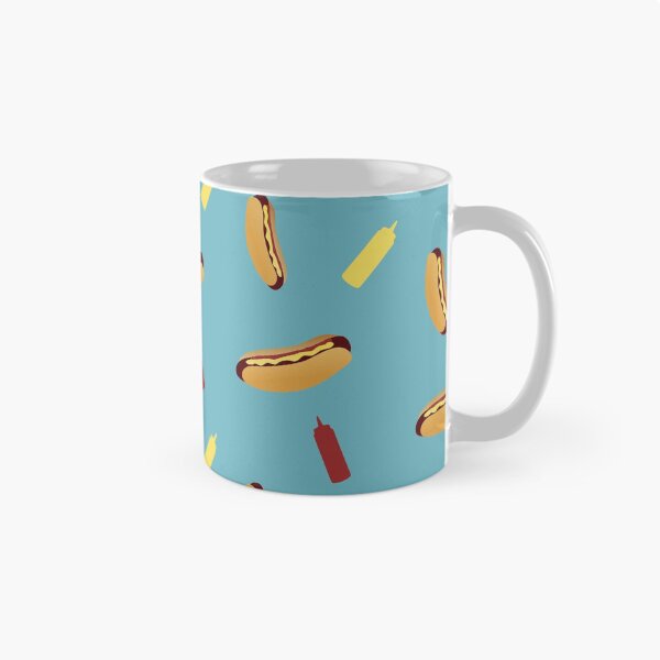 Item preview, Tumbling Hot Dog Pattern designed and sold by DesignsthatSlap.