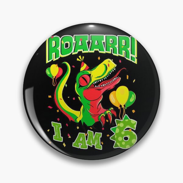 Item preview, 6th Birthday Dinosaur ROAARR 6 Years Boys Girls Dino designed and sold by Renergie.