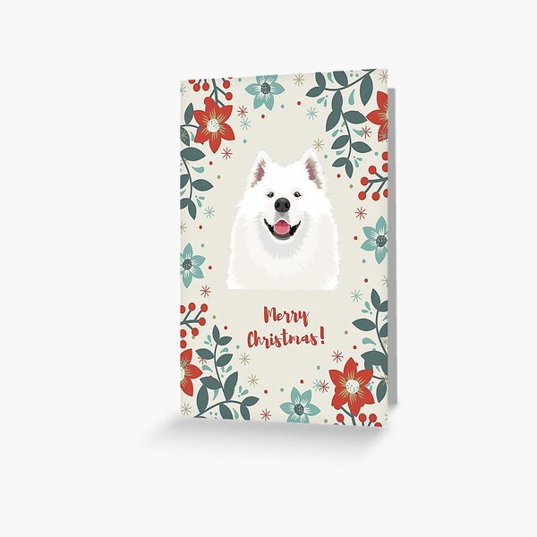 Item preview, Christmas Samoyed designed and sold by AnnaAndVibes.