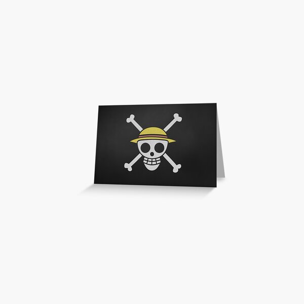 Crâne Anime One Piece Carte de vœux